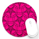 Halloween Baphomet Round Mousepad