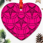 Halloween Baphomet Ornament (Heart)