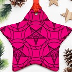 Halloween Baphomet Star Ornament (Two Sides)