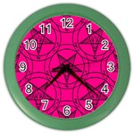 Halloween Baphomet Color Wall Clock