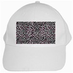 Pink Leopard Print White Cap