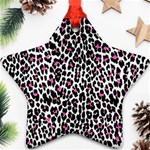 Pink Leopard Print Ornament (Star)