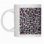 Pink Leopard Print White Mug