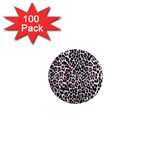 Pink Leopard Print 1  Mini Magnet (100 pack) 