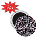 Pink Leopard Print 1.75  Magnet (10 pack) 