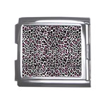 Pink Leopard Print Mega Link Italian Charm (18mm)