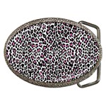 Pink Leopard Print Belt Buckle