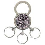 Pink Leopard Print 3-Ring Key Chain