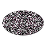 Pink Leopard Print Magnet (Oval)