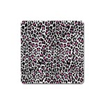 Pink Leopard Print Magnet (Square)