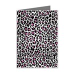 Pink Leopard Print Mini Greeting Card