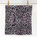 Pink Leopard Print Face Towel