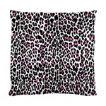 Pink Leopard Print Standard Cushion Case (One Side)