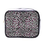 Pink Leopard Print Mini Toiletries Bag (One Side)