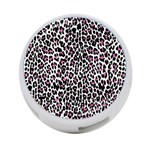 Pink Leopard Print 4-Port USB Hub (One Side)