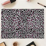 Pink Leopard Print Cosmetic Bag (XXL)