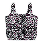 Pink Leopard Print Full Print Recycle Bag (L)