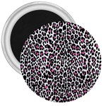 Pink Leopard Print 3  Magnet