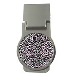 Pink Leopard Print Money Clip (Round)