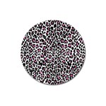 Pink Leopard Print Magnet 3  (Round)