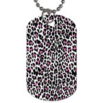 Pink Leopard Print Dog Tag (One Side)