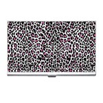 Pink Leopard Print Business Card Holder