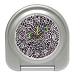 Pink Leopard Print Travel Alarm Clock