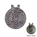 Pink Leopard Print Golf Ball Marker Hat Clip