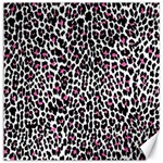 Pink Leopard Print Canvas 12  x 12 