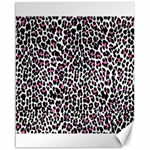 Pink Leopard Print Canvas 16  x 20 