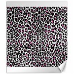 Pink Leopard Print Canvas 20  x 24 