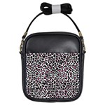 Pink Leopard Print Girls Sling Bag