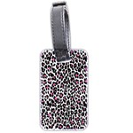 Pink Leopard Print Luggage Tag (two sides)