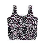 Pink Leopard Print Full Print Recycle Bag (M)