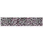 Pink Leopard Print Flano Scarf (Small)