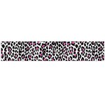 Pink Leopard Print Flano Scarf (Large)