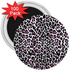 Pink Leopard Print 3  Magnet (100 pack)