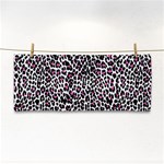 Pink Leopard Print Hand Towel