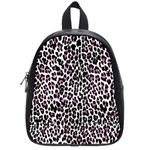 Pink Leopard Print School Bag (Small)