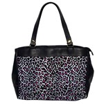 Pink Leopard Print Oversize Office Handbag