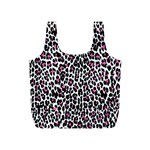 Pink Leopard Print Full Print Recycle Bag (S)