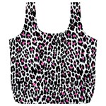 Pink Leopard Print Full Print Recycle Bag (XL)