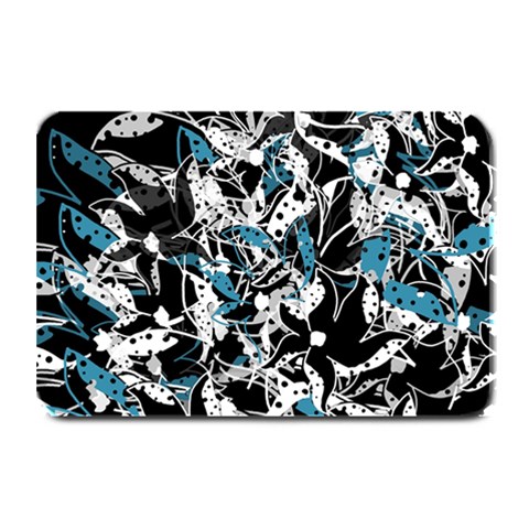 Blue abstract flowers Plate Mats from ArtsNow.com 18 x12  Plate Mat