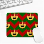 Christmas Heart Eye Emoji Small Mousepad