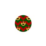 Christmas Heart Eye Emoji 1  Mini Button