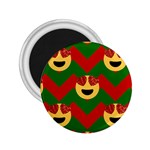 Christmas Heart Eye Emoji 2.25  Magnet