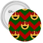 Christmas Heart Eye Emoji 3  Button