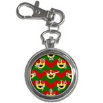 Christmas Heart Eye Emoji Key Chain Watch