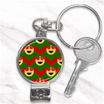 Christmas Heart Eye Emoji Nail Clippers Key Chain