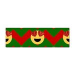 Christmas Heart Eye Emoji Sticker (Bumper)